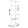 vidaXL Tvarto durys Balta 90 x 2,5 x 208 cm Kietos pu&scaron;ies mediena