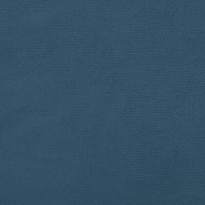 vidaXL Lovos rėmas su galvūgaliu, tamsiai mėlynas, 120x200cm, aksomas