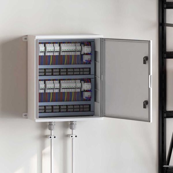 vidaXL Valdymo spintelė Pilka 50 x 23 x 60 cm ABS plastikas