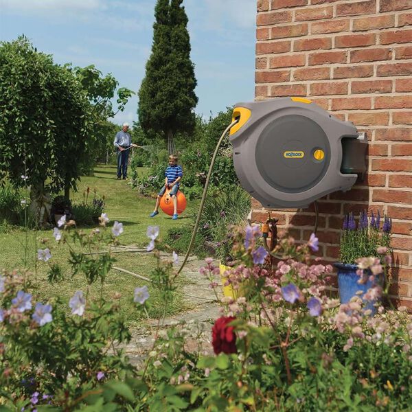 Hozelock Sieninė laistymo žarnos ritė Auto Reel, 40m žarna