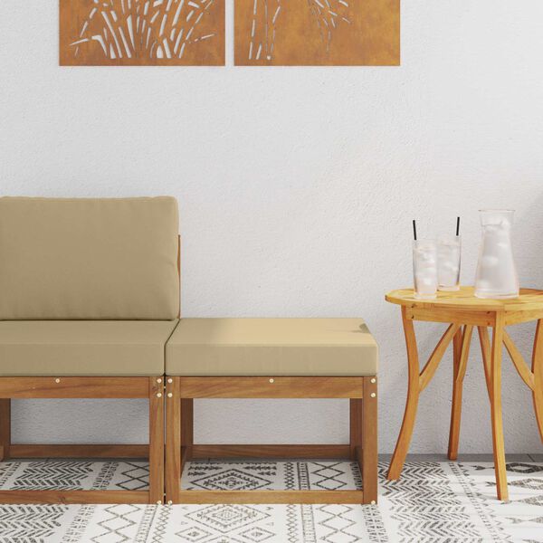 vidaXL Lauko pakojis Kietos akacijos mediena Natūrali