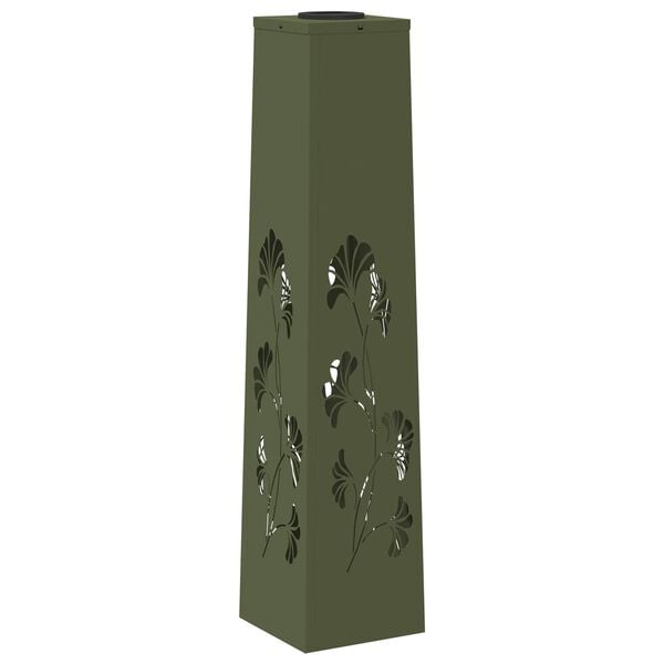 vidaXL Saulės LED &scaron;aligatvio &scaron;viesa 2 pcs Alyvuogių žalia