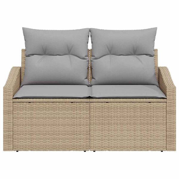 vidaXL Sodo sofa su pagalve su saugykla 123 x 62 x 69 cm poliratanas