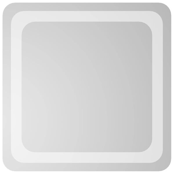 vidaXL Vonios kambario LED veidrodis, 40x40cm