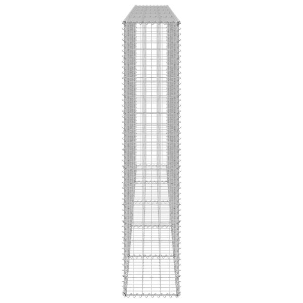 vidaXL Gabiono siena su dangčiais, 300x30x150cm, galvanizuotas plienas