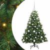 vidaXL Dirbtinė Kalėdų eglutė su 150 LED Žalia 120 cm PE ir PVC
