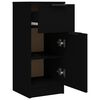 vidaXL Šoninė spintelė, juodos spalvos, 30x30x70cm, apdirbta mediena