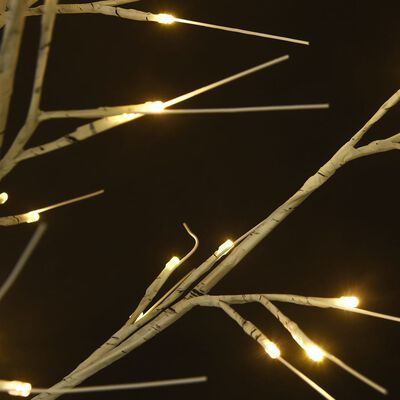 vidaXL Kalėdinis medis, 1,8m, su 180 šiltų baltų LED lempučių