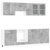 vidaXL Virtuvės spintelių komplektas Lyon 8 pcs 240 x 46 x 81,5 cm