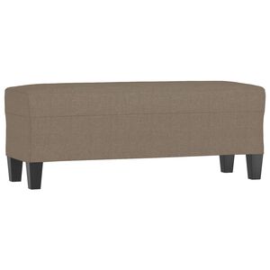 vidaXL Suoliukas, taupe spalvos, 100x35x41cm, audinys