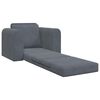 vidaXL Sulankstomas Sofas-Lova Tamsiai pilka 98 x 71 x 83 cm Aksomas