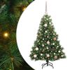 vidaXL Dirbtinė Kalėdų eglutė su 150 LED Žalia 120 cm PE ir PVC