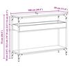 vidaXL Konsolinis stalas su lentyna artisano ąžuolo 100 x 29 x 75 cm