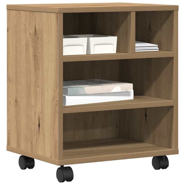 vidaXL Spausdintuvo laikiklis artisano ąžuolo 41 x 32 x 48 cm