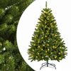 vidaXL Dirbtinė Sulankstoma Kalėdų Eglutė 120 cm 150 LED &Scaron;ilta balta