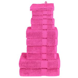 vidaXL Rank&scaron;luosčių rinkinys SOLUND, 12vnt., rožiniai, 600g/m&sup2;