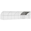 vidaXL Vi&scaron;tų narvas 4 vnt. Sidabro 800 x 200 x 200 cm Plienas ir PE