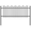 vidaXL Dygliuota arkinė tvora DRONTEN 200 x 130 cm Juoda