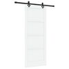 vidaXL Slankios durys ORKDAL Balta 83 x 202 cm Pu&scaron;ies medienos masyvas