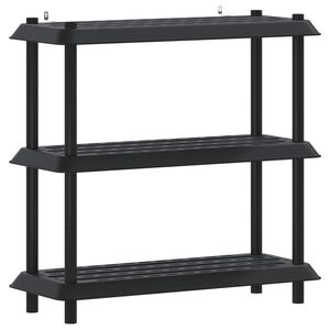 vidaXL Lentynų sistema 3 lygiai 100 x 40 x 96 cm PP Antracito