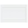 vidaXL Spintelės durelės, baltos, 39,5x59,4cm, pu&scaron;is, žaliuzių dizaino
