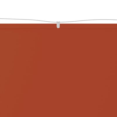 vidaXL Vertikali markizė, terakota, 100x1200cm, oksfordo audinys