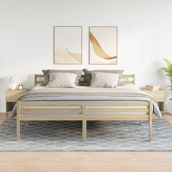 vidaXL Naktinės spintelės su stalčiumi, 2vnt., ąžuolo, 40x34x50cm