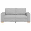 vidaXL Dvivietė sofa, debesų pilka, 140 cm, audinys