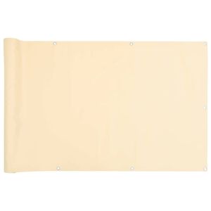 vidaXL Privatumo suteikianti balkono pertvara, kreminė, 300x120cm, PVC
