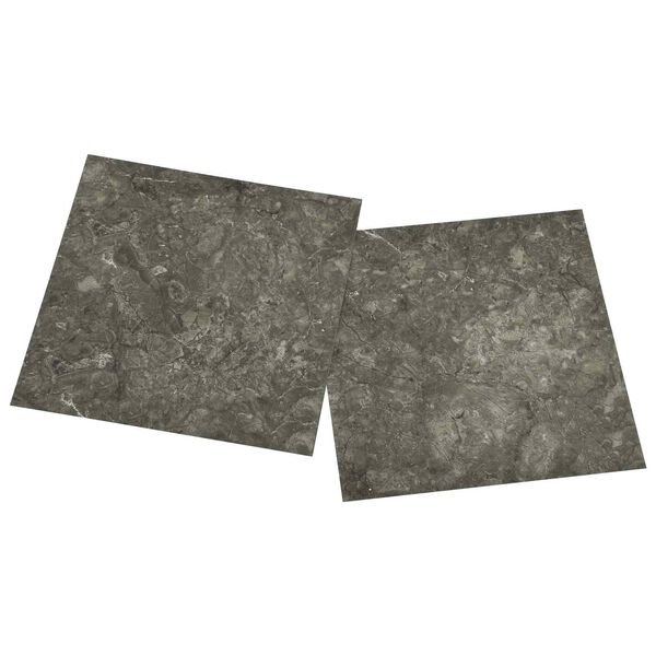 vidaXL Grindų lentos 55 pcs Pilka 5,11 m&sup2; PVC