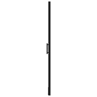 vidaXL Dušo durys, juodos spalvos, 100x178cm, grūdintas stiklas