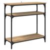 vidaXL Konsolinis stalas Amatininkų ąžuolas 75 x 29 x 75 cm