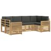 vidaXL Lauko sofos komplektas 6 pcs Balta ir antracito