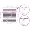 vidaXL zebrinės žaliuzės 120x100 cm audinio plotis 115,9cm poliesteris