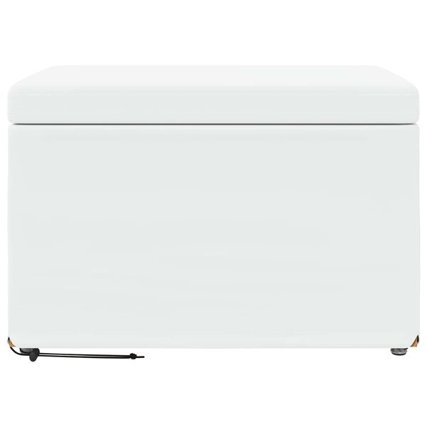 vidaXL Sūpynes Balta 61 x 41 x 40 cm Dirbtinė Oda ir Inžinerinė Medis