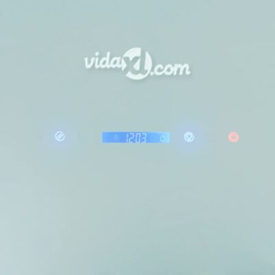 vidaXL Gartraukis su jutikliniu ekranu, baltos spalvos, 900mm