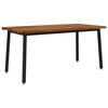 vidaXL Kvadratinis valgomojo stalas 160 x 70 x 75 cm Natūrali