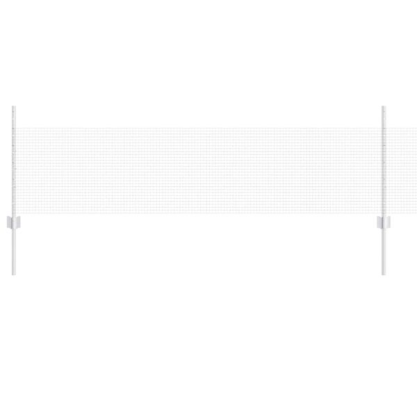 vidaXL Tvora su stulpais Sidabro 0,5 x 50 m Plienas