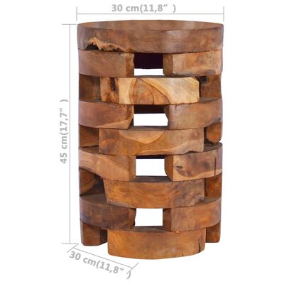vidaXL Naktinė spintelė, 30x30x45cm, tikmedžio medienos masyvas