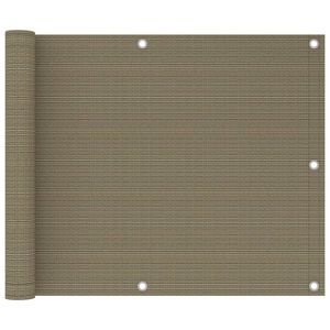 vidaXL Balkono pertvara, taupe spalvos, 75x300cm, HDPE