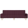 vidaXL Dvivietė sofa-lova su pakoja, violetinės spalvos, audinys