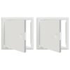 vidaXL Prieigos skydas 2 vnt. Balta 23 x 23 x 3 cm Plienas