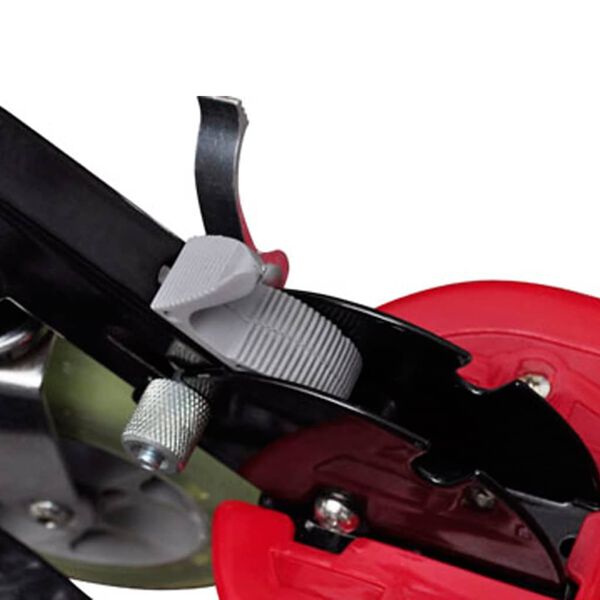 vidaXL Elektrinis paspirtukas su sėdyne, raudonos spalvos, 120W