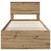 vidaXL Lovos rėmas Meistrų ąžuolas 100 x 200 cm Apdirbta mediena