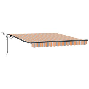 vidaXL I&scaron;traukiama markizė Įvairiaspalvis 350 x 250 cm Poliesteris