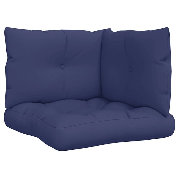 vidaXL Palečių pagalvėlės, 3vnt., tamsiai mėlynos, oksfordo audinys