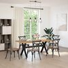 vidaXL Valgomojo stalas NOAIN X formos kojos 180x90x75 cm