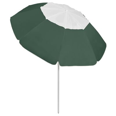 vidaXL Paplūdimio skėtis, žalios spalvos, 300cm
