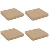vidaXL 4 dalių sėdynės pagalvėlės VUGHT 4 pcs 100% poliesteris Smėlio