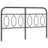 vidaXL Metalinis pakaitinis galvūgalis, juodos spalvos, 150cm